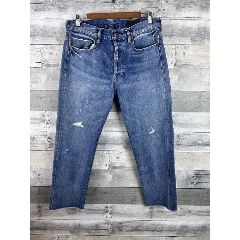 Vince Womene Distressed Hem Ankle Jeans 28